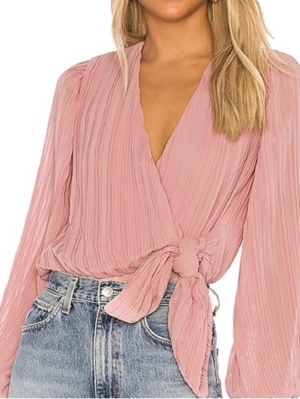 Revolve Lovers and Friends “Anjari” Wrap Tie Bodysuit NWT Medium